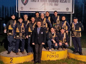 Squadra di Skeet campione regionale d'inverno. Da sx: Enrico Munaro, Giorgio Bertelli, Claudio Munaro, Mirco Faccio, Armando Lecce, Diego Antonietti, Alberto Boraso, Renzo Bissoli, Matteo Sandri, Ilario Canteri, Leonardo Leone, Renzo Bertolini.