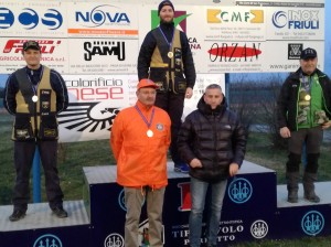 Podio 1 categoria: da sx Armando Lecce, Enrico Munaro, Giovanni Bizzotto.